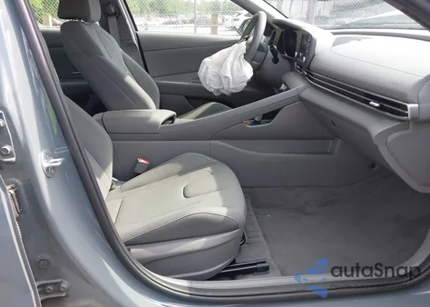 2023 Hyundai Elantra Hybrid Blue from USA, damaged, VIN KMHLM4AJ6PU033809